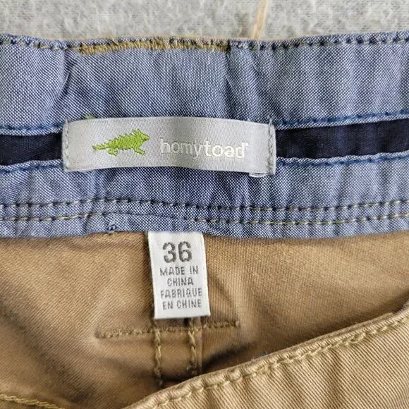 Horny Toad Pants Mens 36X31 Khaki Straight Leg Outdoor Hiking Gorpcore Workwear - Picture 8 of 15